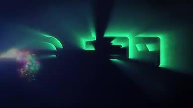 梦幻扫光散光芒logo开场AE模板视频的预览图